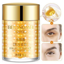 OEM/ODM/OBM Anti Aging Anti-Wrinkle Dark Circles Remover Vitamin E Essence Eye Bags 24k Gold eye cream